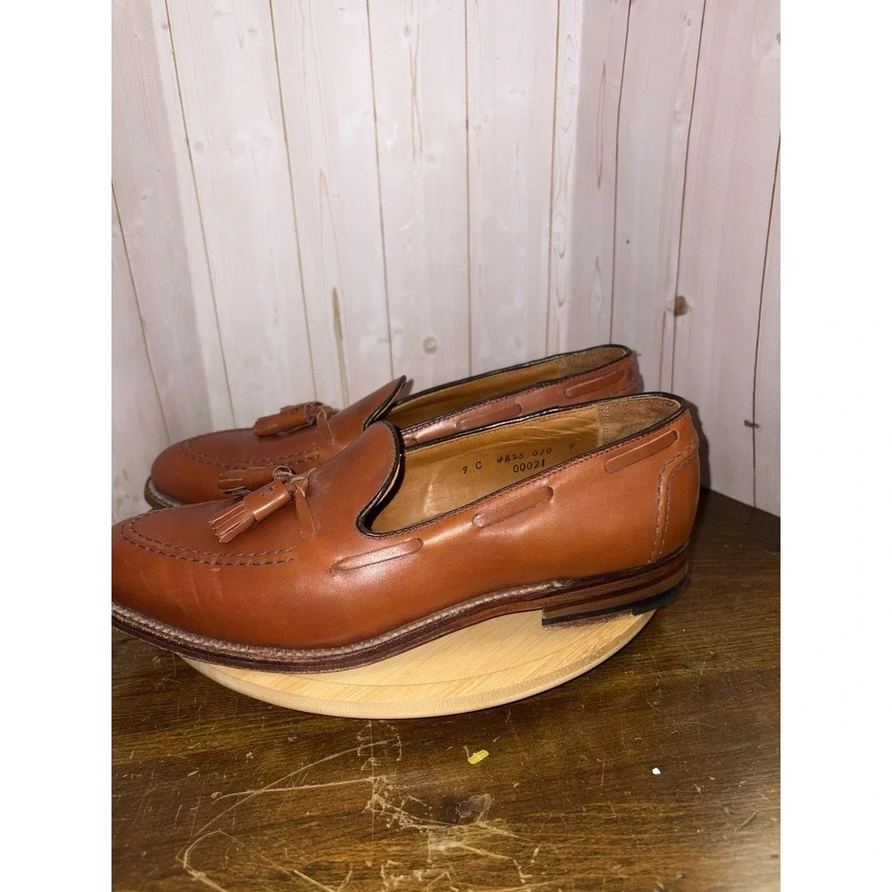 Alden For Brooks Brothers Tassel Loafers size 9 C Brown‎